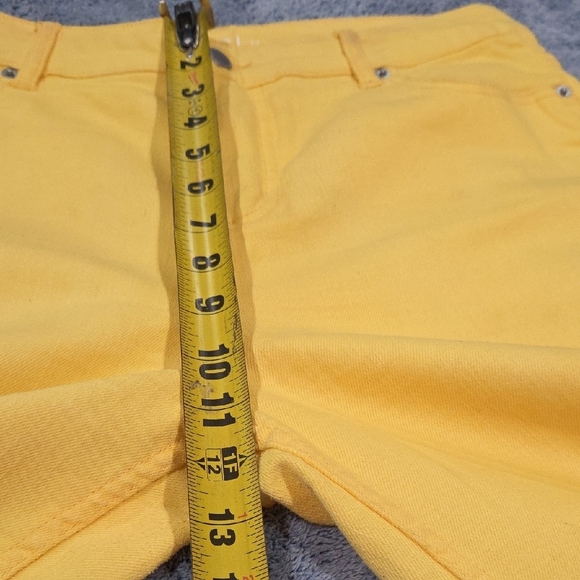 Liz Claiborne Yellow Ankle Jeans Jackie. - Picture 8 of 15